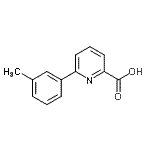 CAS 登录号：887982-30-1， 6-(3-甲基苯基)-2-吡啶羧酸
