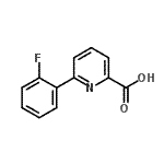 CAS 登录号：887982-35-6， 6-(2-氟苯基)-2-吡啶羧酸