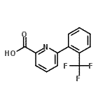 CAS 登录号：887983-43-9， 6-[2-(三氟甲基)苯基]-2-吡啶羧酸