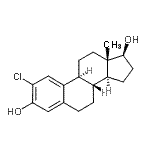 CAS 登录号：88847-87-4， (17beta)-2-氯雌甾-1(10),2,4-三烯-3,17-二醇