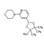 CAS 登录号：888721-86-6， 4-[4-(4,4,5,5-四甲基-1,3,2-二氧杂环戊硼烷-2-基)-2-吡啶基]吗啉