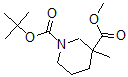 CAS 登录号：888952-55-4， 3-甲基-1,3-哌啶二羧酸 1-叔丁基 3-甲基酯
