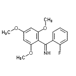 CAS 登录号：888960-54-1， (2-氟苯基)-(2,4,6-三甲氧基苯基)甲亚胺