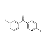 CAS 登录号：890098-27-8， (3-氟苯基)(4-碘苯基)甲酮