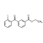 CAS 登录号：890098-35-8， 乙基3-(2-碘苯甲酰基)苯甲酸酯