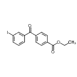 CAS 登录号：890098-43-8， 乙基4-(3-碘苯甲酰基)苯甲酸酯