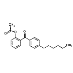 CAS 登录号：890098-48-3， 2-(4-己基苯并酰基)苯基乙酸酯