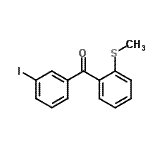 CAS 登录号：890098-53-0， (3-碘苯基)[2-(甲硫基)苯基]甲酮