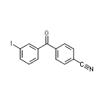 CAS # 890098-65-4, 4-(3-碘苯甲酰基)苯甲腈