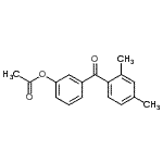 CAS 登录号：890099-08-8， 3-(2,4-二甲基苯甲酰)苯基乙酸酯