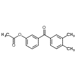 CAS 登录号：890099-17-9， 3-(3,4-二甲基苯甲酰)苯基乙酸酯