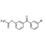 CAS 登录号：890099-59-9， 3-(3-溴苯甲酰基)苯基乙酸酯