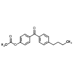 CAS 登录号：890099-74-8， 4-(4-丁基苯甲酰基)苯基乙酸酯