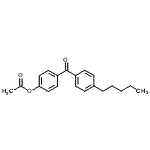 CAS 登录号：890099-76-0， 4-(4-戊基苯甲酰基)苯基乙酸酯