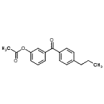 CAS 登录号：890099-90-8， 3-(4-丙基苯甲酰基)苯基乙酸酯