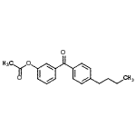 CAS 登录号：890099-92-0， 3-(4-丁基苯甲酰基)苯基乙酸酯