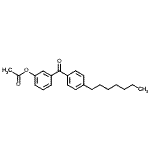 CAS 登录号：890099-98-6， 3-(4-庚基苯甲酰基)苯基乙酸酯
