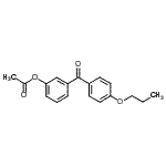 CAS 登录号：890100-02-4， 3-(4-丙氧基苯甲酰基)苯基乙酸酯