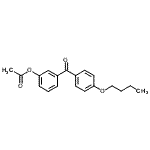 CAS 登录号：890100-04-6， 3-(4-丁氧基苯甲酰基)苯基乙酸酯