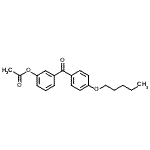 CAS 登录号：890100-06-8， 3-[4-(戊氧基)苯甲酰基]苯基乙酸酯