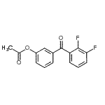 CAS 登录号：890100-12-6， 3-(2,3-二氟苯甲酰)苯基乙酸酯