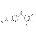CAS 登录号：890100-39-7， 4-(3,4,5-三氟苯甲酰)苯基乙酸酯