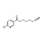 CAS 登录号：890100-90-0， 7-(6-氯-3-吡啶基)-7-氧代庚烷腈