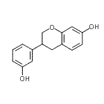 CAS 登录号：89019-82-9， 3-(3-羟基苯基)-7-色满醇