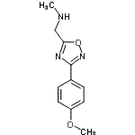 CAS 登录号：890325-34-5， 1-[3-(4-甲氧基苯基)-1,2,4-恶二唑-5-基]-N-甲基甲胺