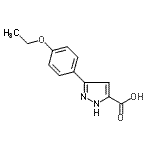 CAS 登录号：890591-56-7， 3-(4-乙氧基苯基)-1H-吡唑-5-羧酸
