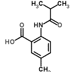 CAS 登录号：890982-57-7， 2-(异丁酰基氨基)-5-甲基苯甲酸