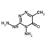 CAS 登录号：89124-32-3， 4-氨基-3-肼基-6-甲基-1,2,4-三嗪-5(4H)-酮