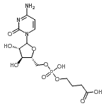CAS 登录号：89142-98-3， 4-氨基-1-{5-O-[(3-羧基丙氧基)(羟基)磷酰]-D-阿拉伯呋喃糖基}-2(1H)-嘧啶酮