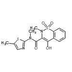 CAS 登录号：892395-41-4， 4-羟基-N,2-二甲基-N-(5-甲基-1,3-噻唑-2-基)-2H-1,2-苯并噻嗪-3-甲酰胺1,1-二氧化物