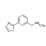 CAS#: 892501-89-2, N-Methyl-1-[3-(1,3-thiazol-2-yl)phenyl]methanamine