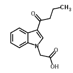 CAS 登录号：892676-98-1， (3-丁酰基-1H-吲哚-1-基)乙酸