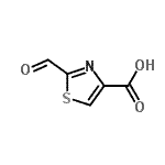 CAS 登录号：89283-79-4， 2-甲酰基-1,3-噻唑-4-羧酸