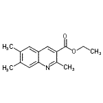 CAS#: 892874-87-2, Ethyl 2,6,7-trimethyl-3-quinolinecarboxylate