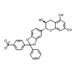CAS 登录号：89329-12-4， (2R,3S)-2-[2-(4-硝基苯基)-2-苯基-1,3-苯并二氧戊环-5-基]-3,5,7-色满三醇