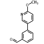 CAS 登录号：893736-62-4， 3-(6-甲氧基-3-吡啶基)苯甲醛