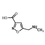 CAS 登录号：893749-64-9， 5-[(甲基氨基)甲基]-1,2-恶唑-3-羧酸