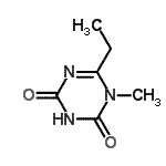 CAS 登录号：89465-12-3， 6-乙基-1-甲基-1,3,5-三嗪-2,4(1H,3H)-二酮