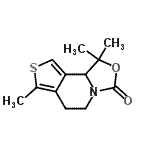 CAS 登录号：89500-95-8， 1,1,7-三甲基-1,5,6,9b-四氢[1,3]恶唑并[3,4-a]噻吩并[3,4-c]吡啶-3-酮