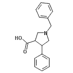 CAS 登录号：895241-86-8， 1-苄基-4-苯基-3-吡咯烷羧酸