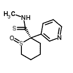CAS 登录号：89544-10-5， (2R)-2-[(E)-(甲基亚胺)(硫基)甲基]-2-(3-吡啶基)四氢-2H-噻喃鎓-1-醇