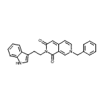 CAS 登录号：89651-72-9， 7-苄基-2-[2-(1H-吲哚-3-基)乙基]-2,7-萘啶-1,3(2H,7H)-二酮