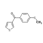 CAS 登录号：896618-54-5， [4-(甲硫基)苯基](3-噻吩基)甲酮
