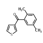 CAS 登录号：896618-60-3， (2,5-二甲基苯基)(3-噻吩基)甲酮