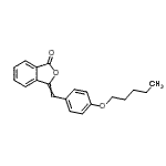 CAS 登录号：89673-52-9， 3-[4-(戊氧基)亚苄基]-2-苯并呋喃-1(3H)-酮