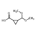 CAS 登录号：89709-86-4， 2-(二甲氧基甲基)环丙烷羧酸